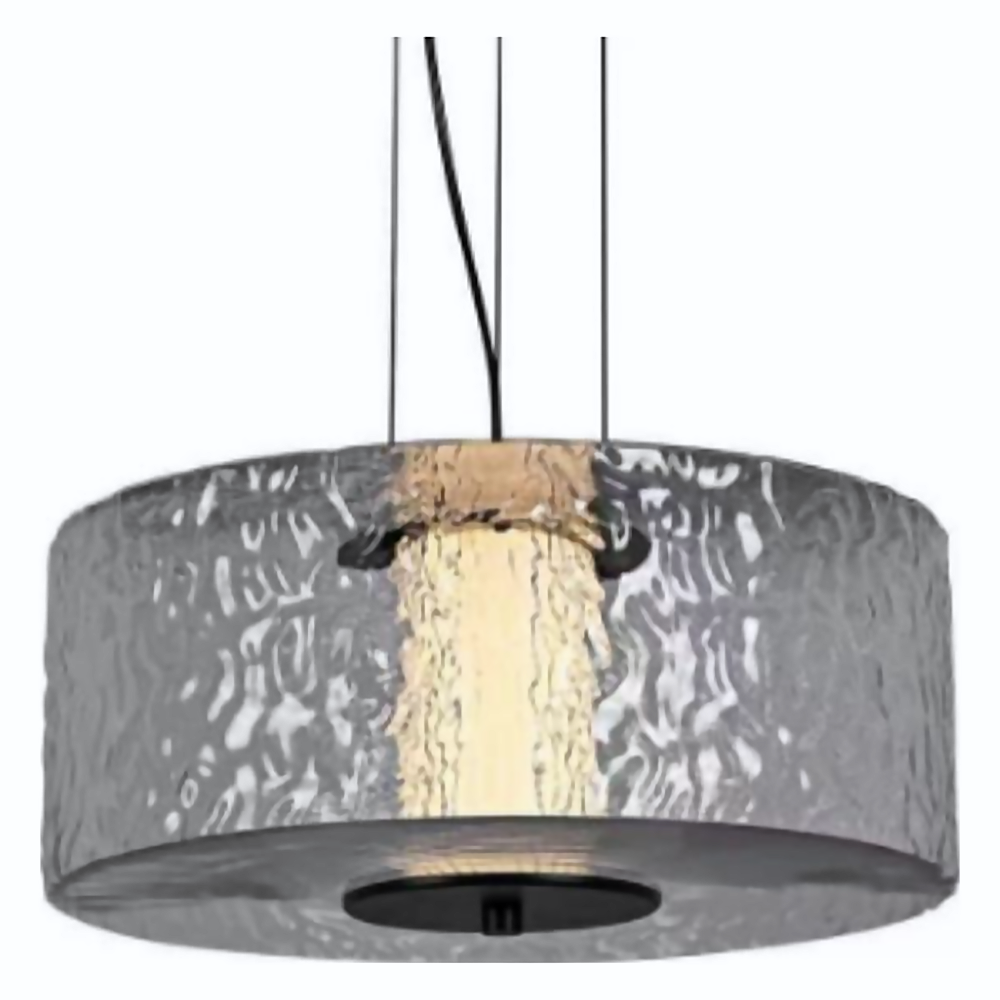 DL16553 Hammered Glass Drum Pendant (Ø360mm)