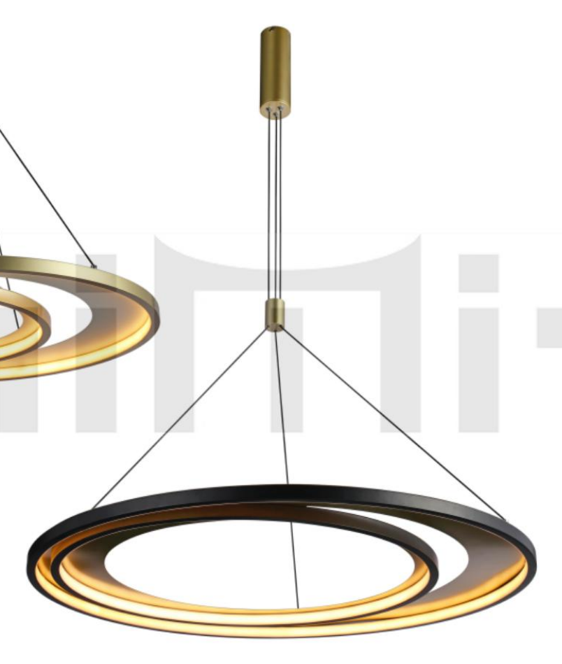 DL16621 Gold Ring LED Pendant