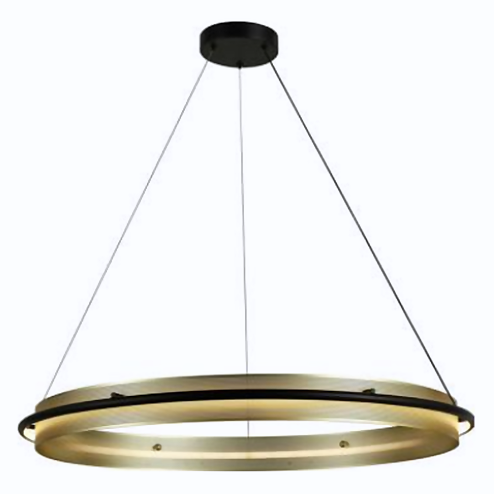 DL16652 Gold Ring LED Pendant