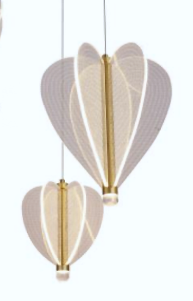 DL16667 Woven Rattan Teardrop Pendant
