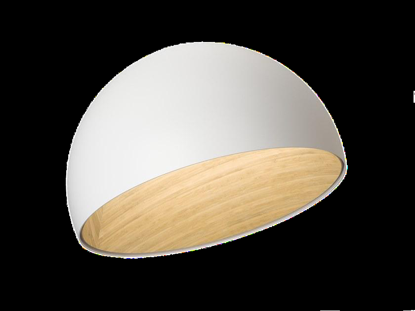DL16753 Dome Ceiling Lamp (Wood-tone Interior)