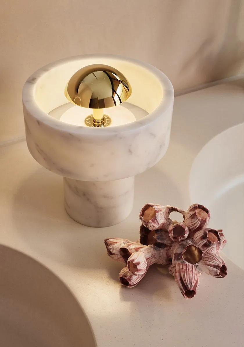 DL17079 Table Lamp (Marble + Iron, D150mm*H150mm)