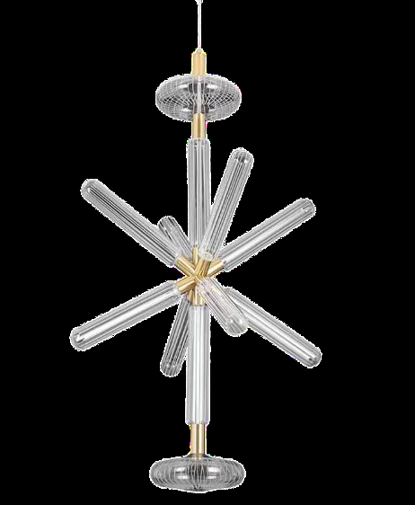 DL17398 Pendant Lamp (Metal + Glass, D600*H1200mm)