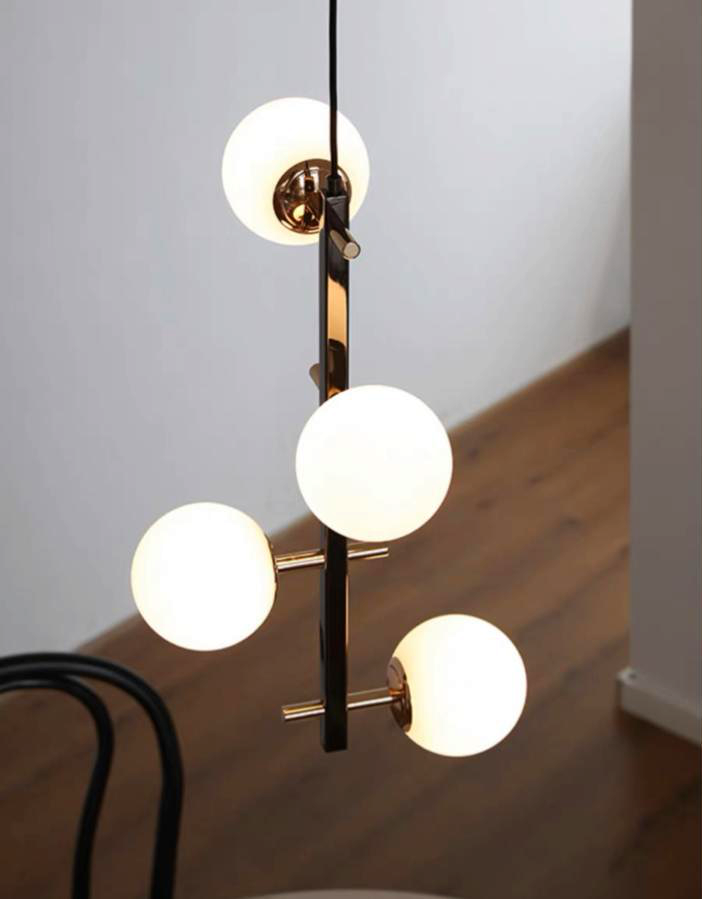 DL17500 Pendant Lamp (Metal + Glass, 340*340*H1300mm)