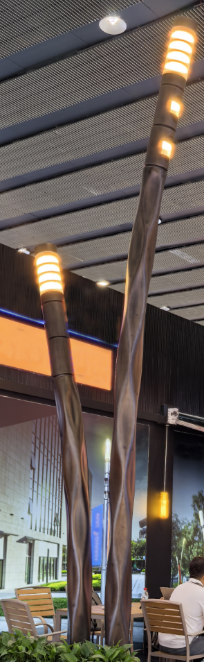 DL17654 Decorative Street Light Pole (H6000 / H4000 × Ø200mm)