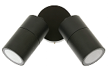DL17713 Twin Outdoor Wall Spotlight (W204 × Ø90 × H121mm)